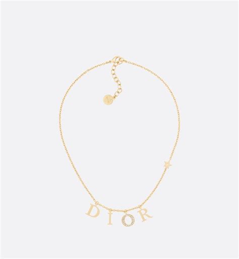 dior kette lettre|Dio(r)evolution Halskette Metall mit Gold.